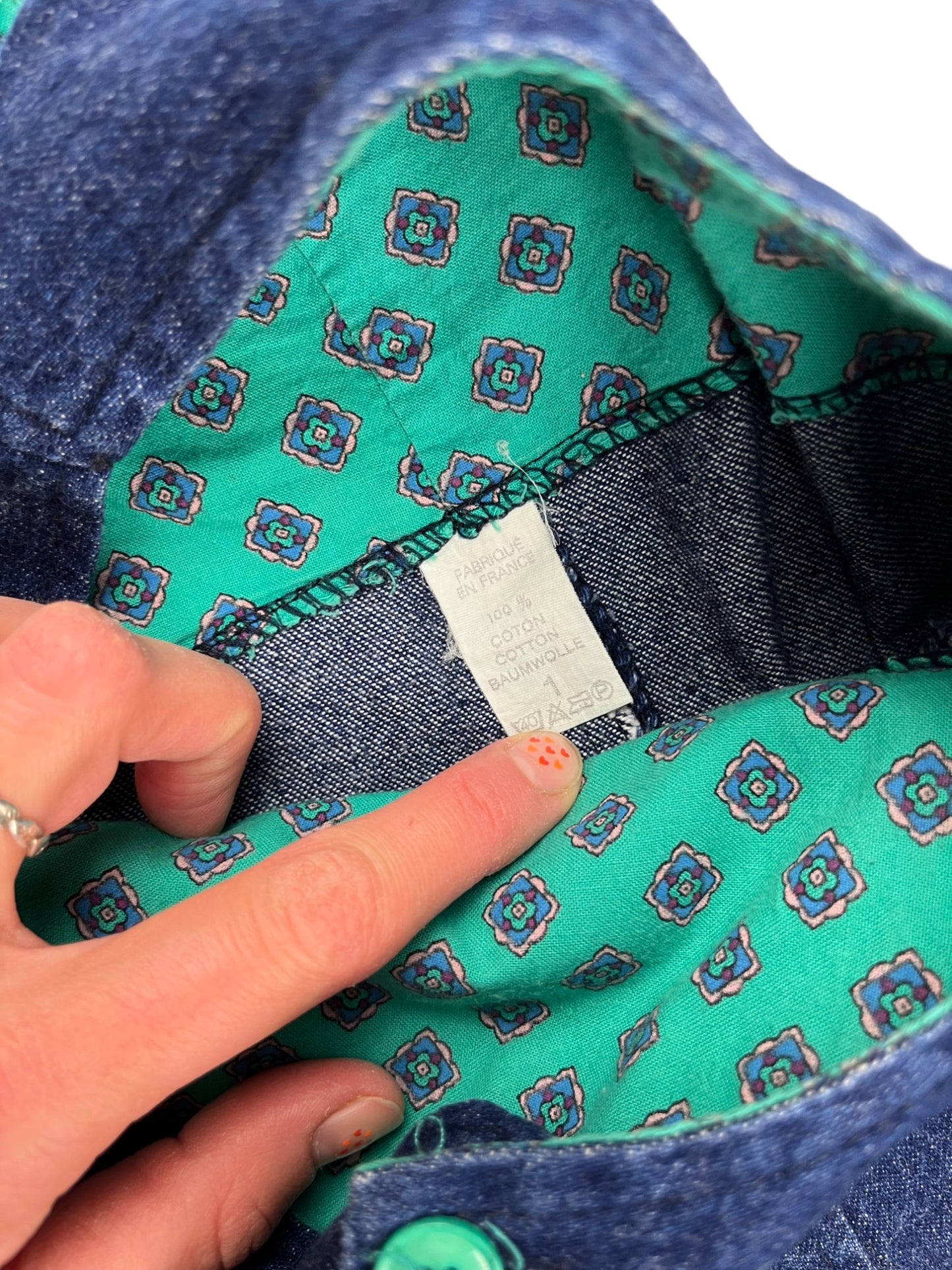 Salopette en jean vintage - 2 ans