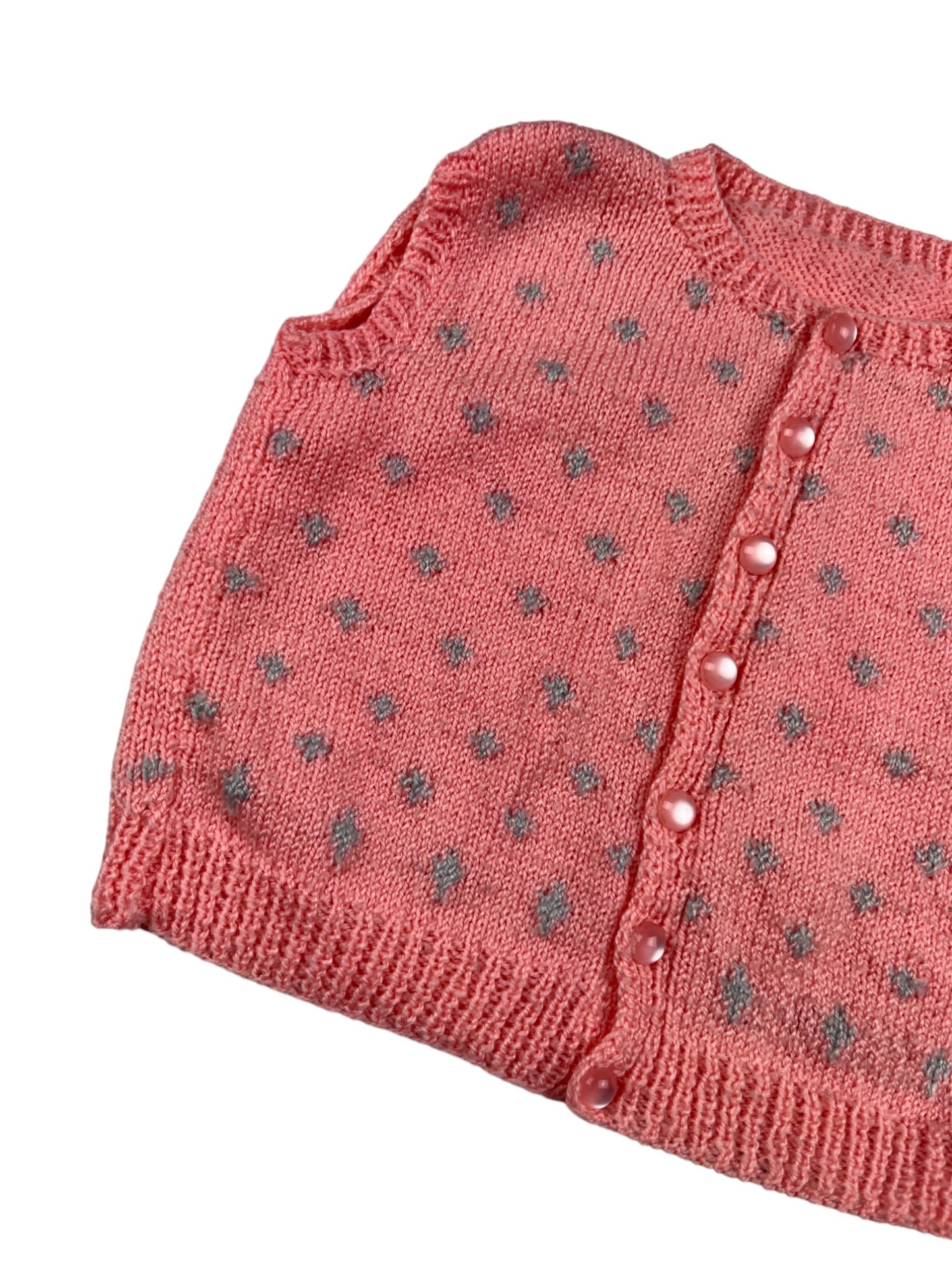 Gilet sans manche tricoté main - 9 mois