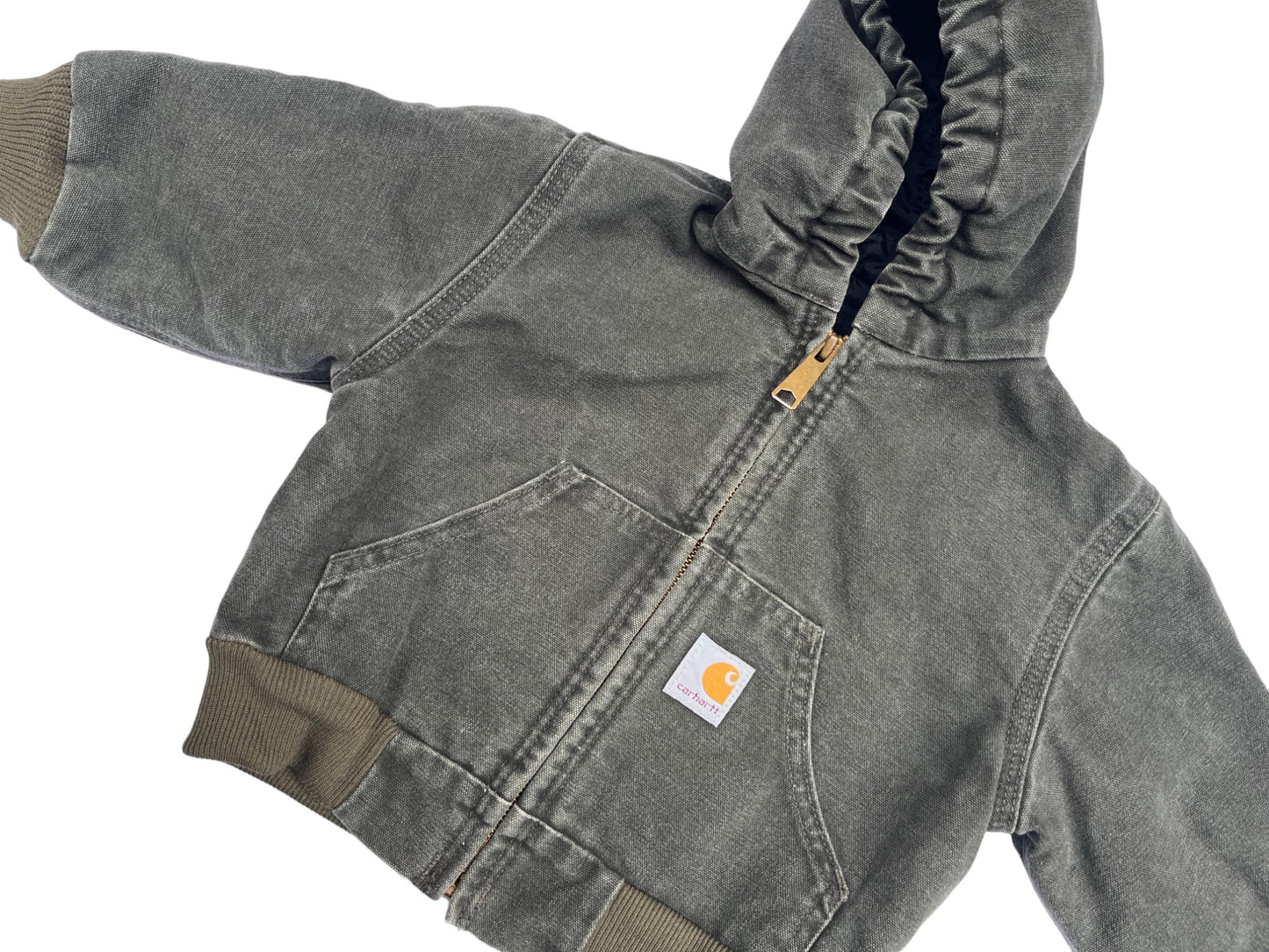 Veste Carhartt vintage grise kaki 2/3 ans