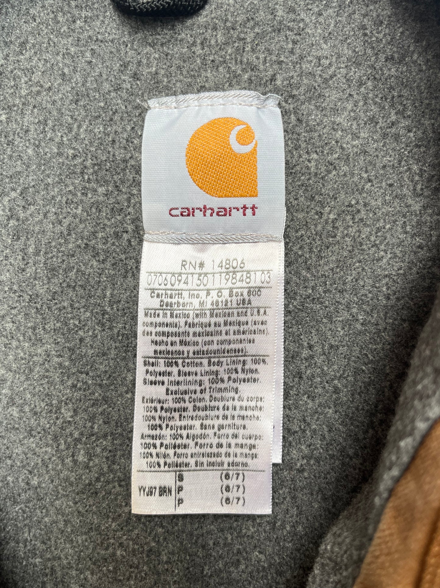 Veste Carhartt vintage beige à col 6/8 ans