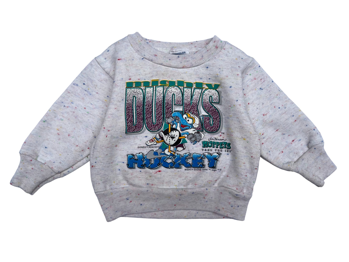 Sweat 90's gris moucheté - 18 mois