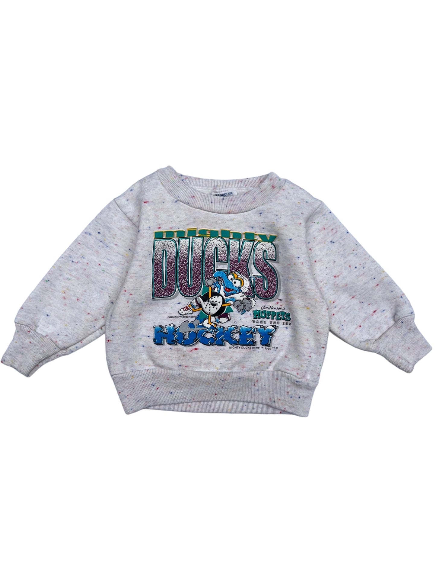 Sweat 90's gris moucheté - 18 mois