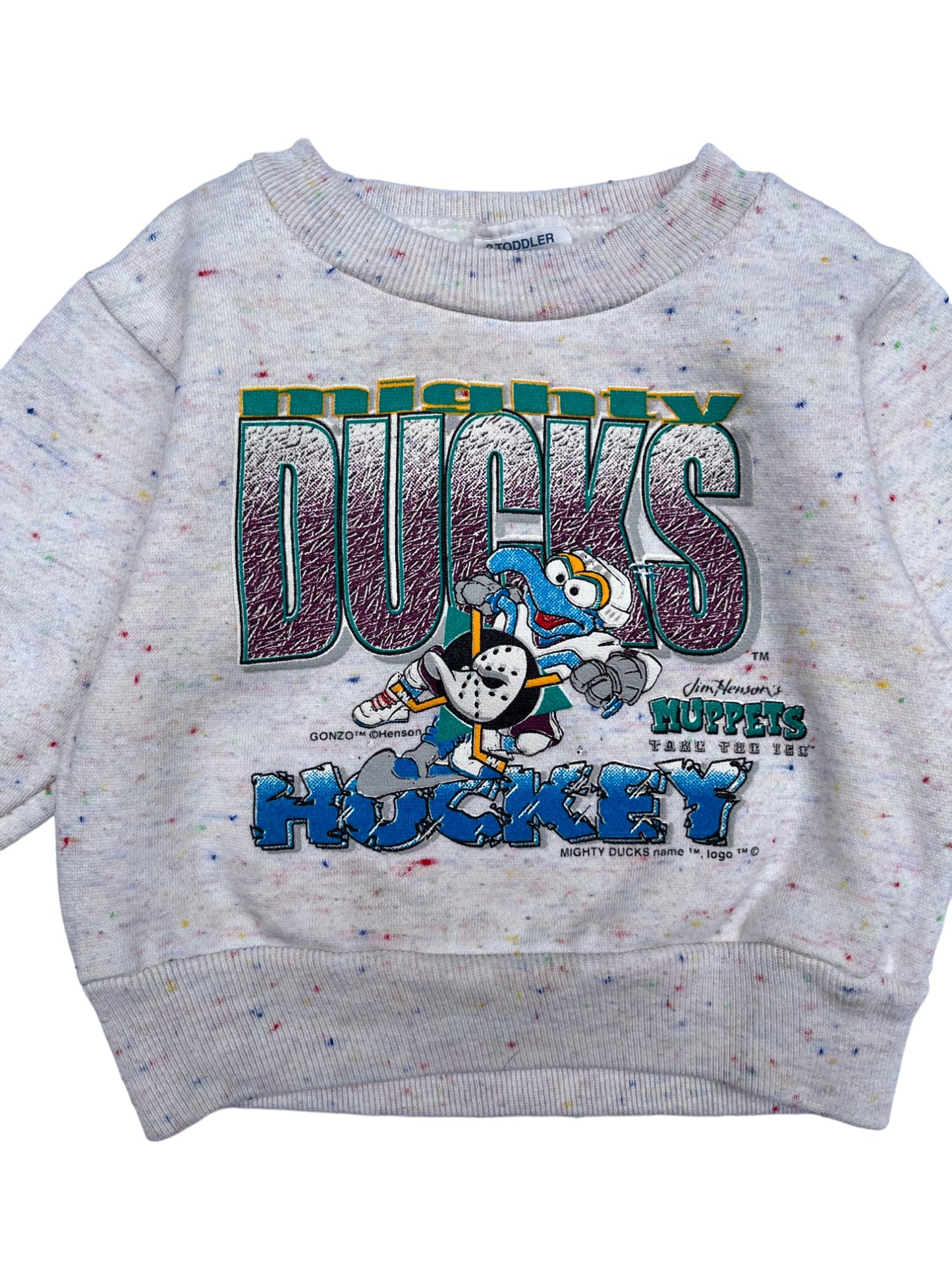 Sweat 90's gris moucheté - 18 mois