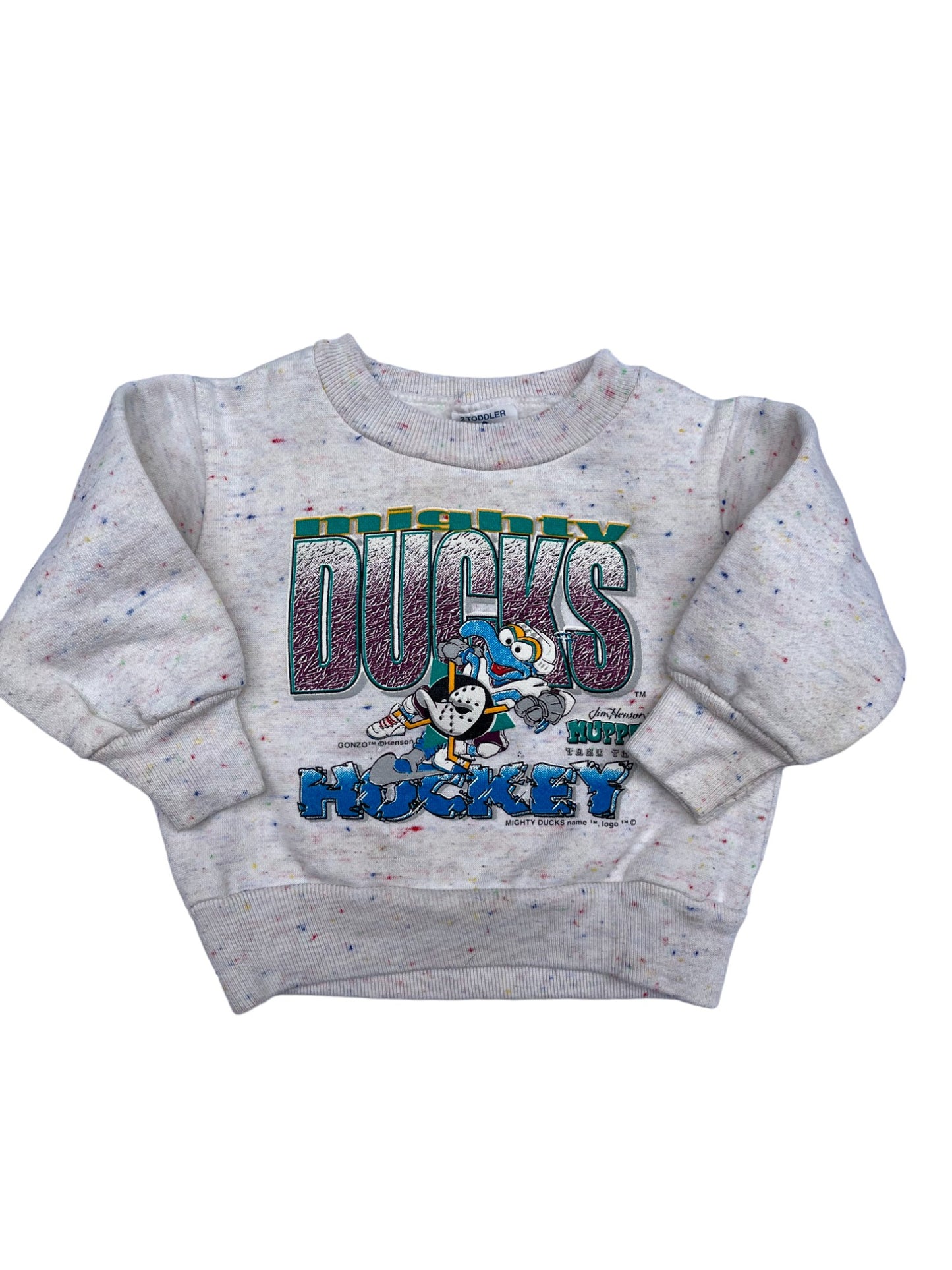Sweat 90's gris moucheté - 18 mois