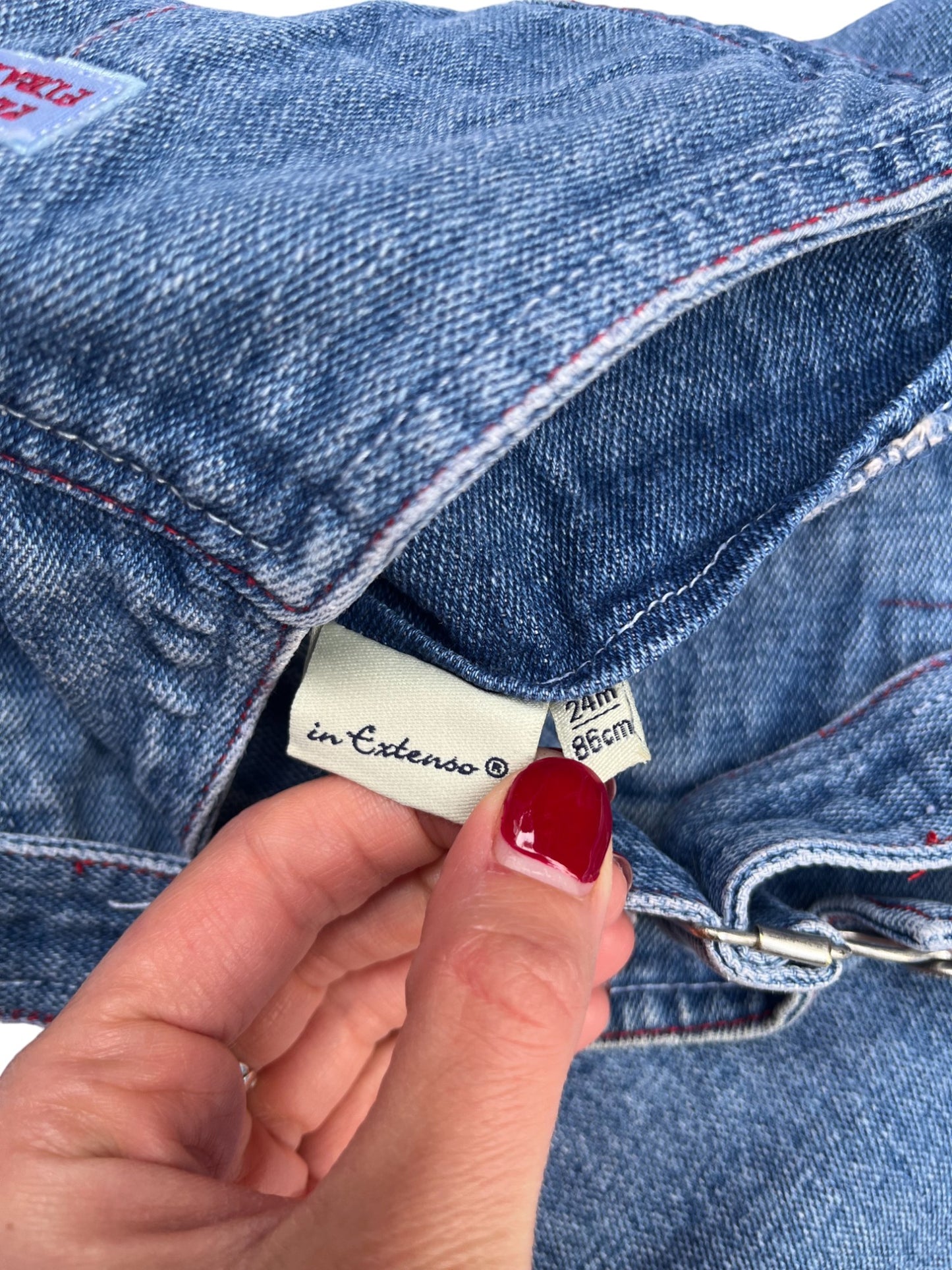 Salopette vintage en jean - 2 ans