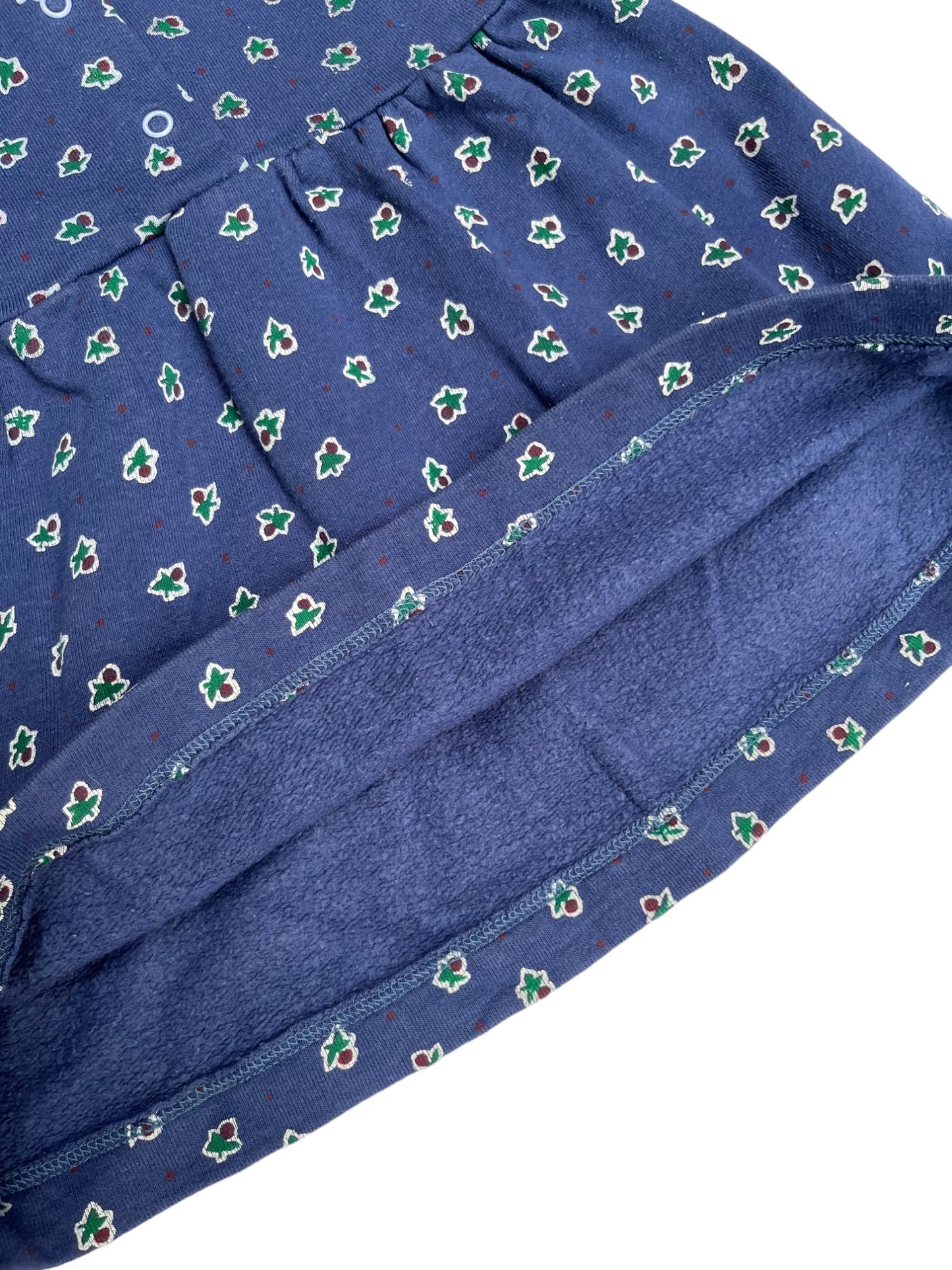 Robe manches longues bleue - 1 an