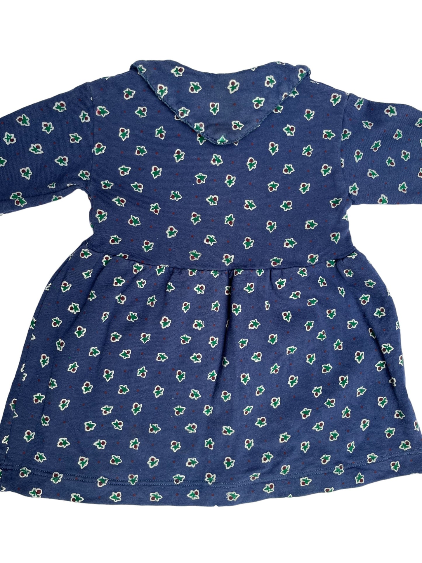 Robe manches longues bleue - 1 an