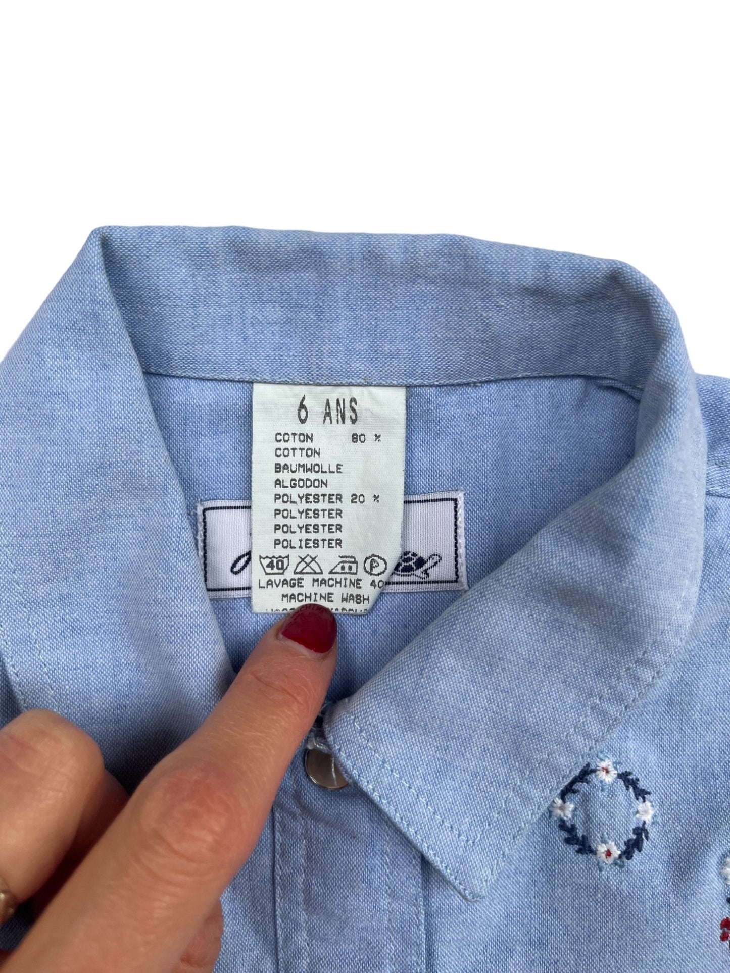 Chemisette Jacadi vintage - 6 ans