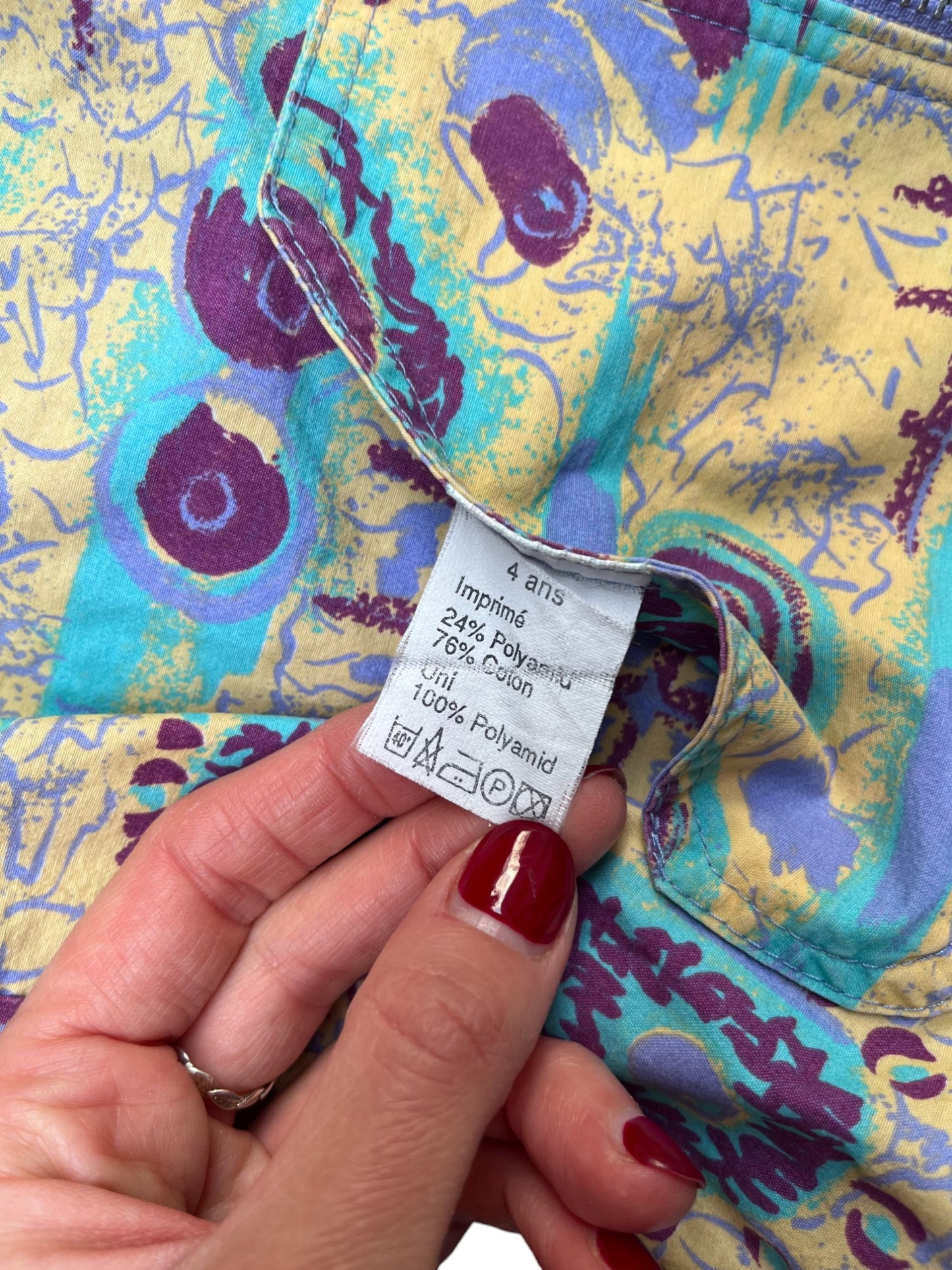 Veste coupe-vent 80's réversible - 4 ans