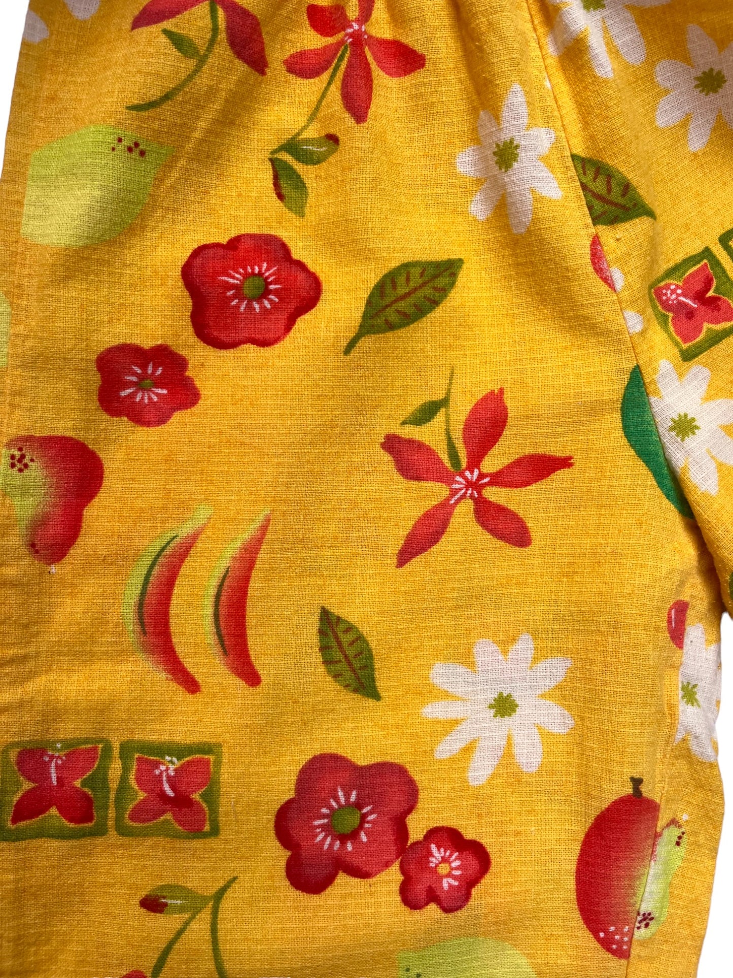 Pantalon en coton fruits et fleurs - 8 ans